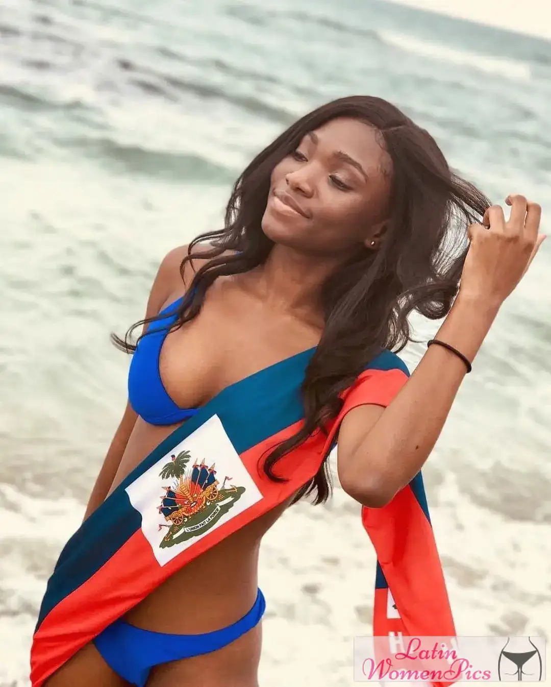 beautiful Haitian model